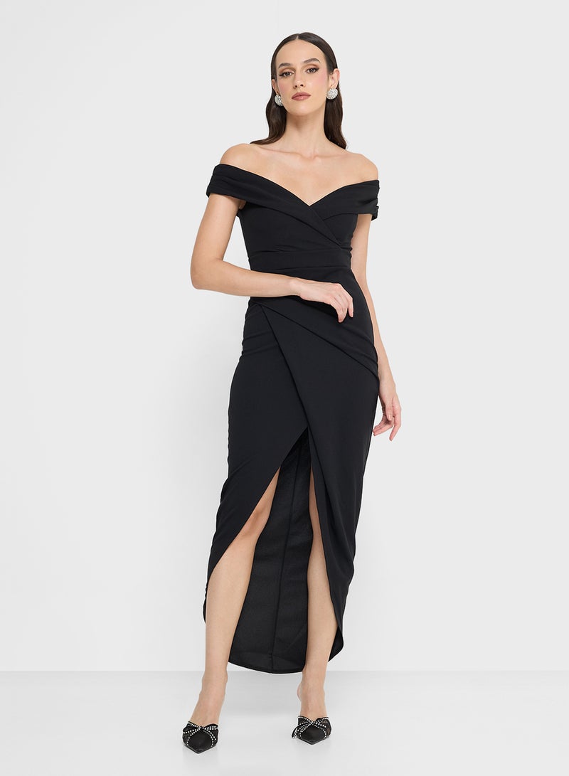 TFNC Maxi Side Slit Dress - Image 1