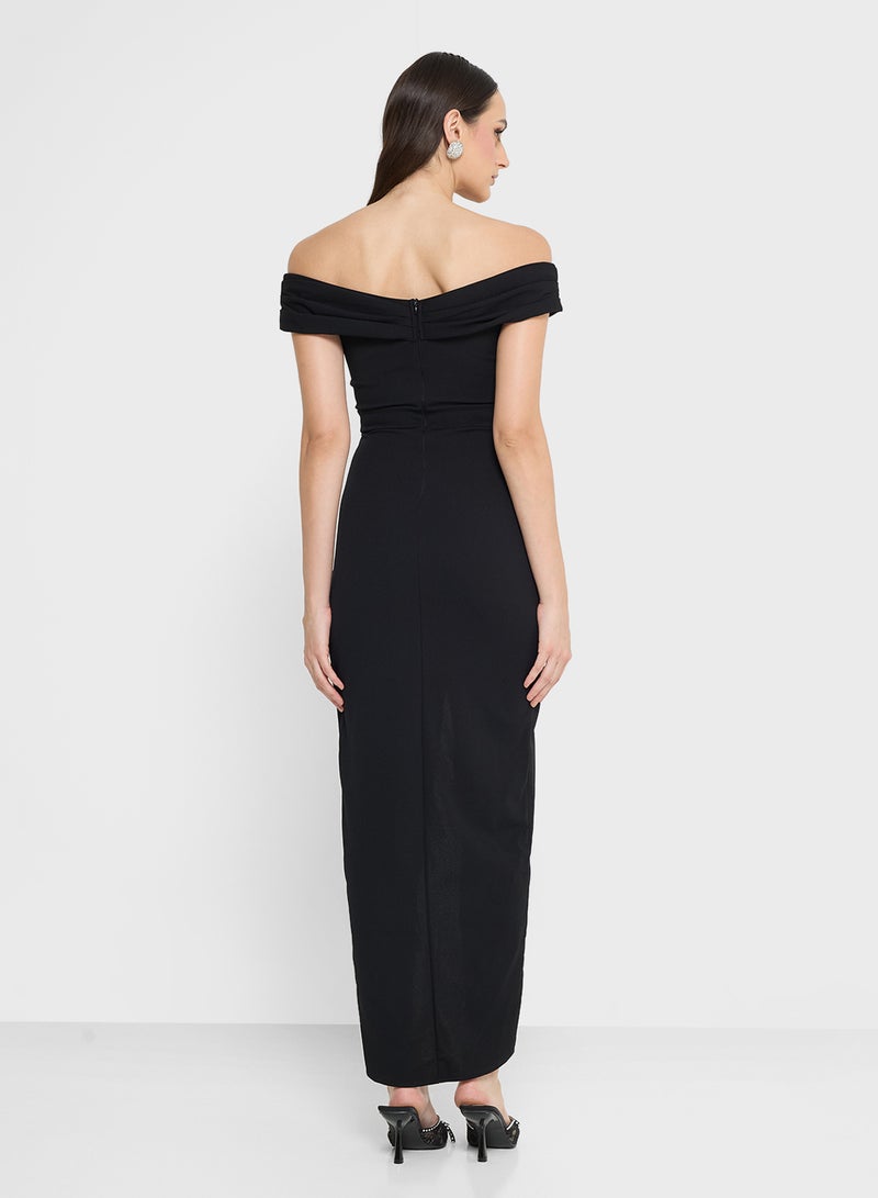 TFNC Maxi Side Slit Dress - Image 3