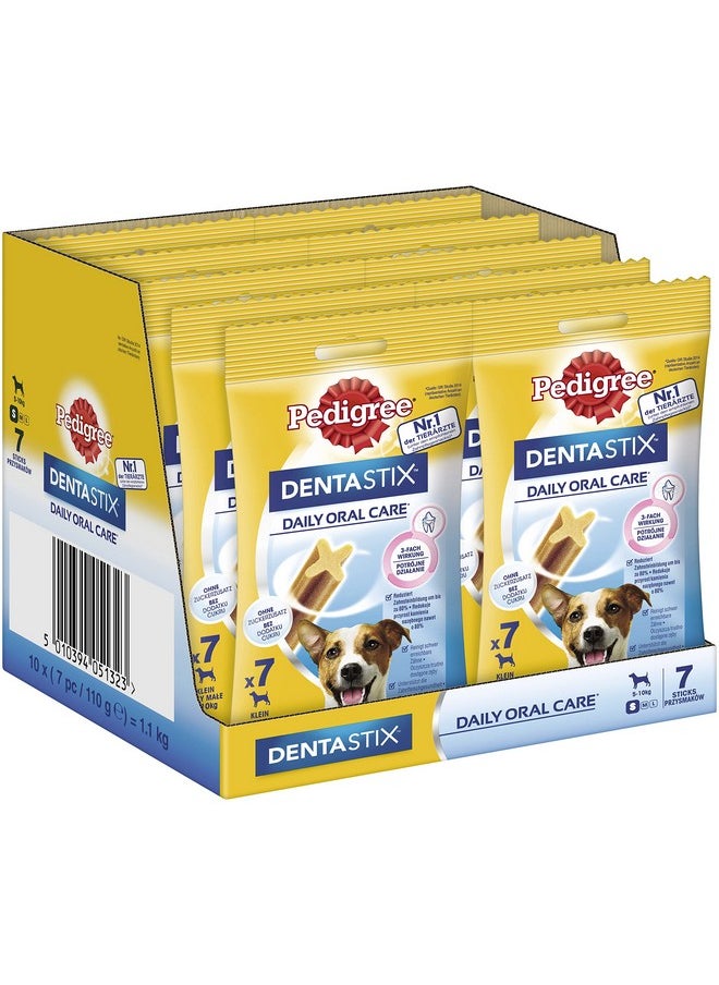 Pedigree Dentastix Small Breed (5-10 Kg) Oral Care Dog Treat (Chew Sticks) 10 Packs (10 X 110G)  - Image 1