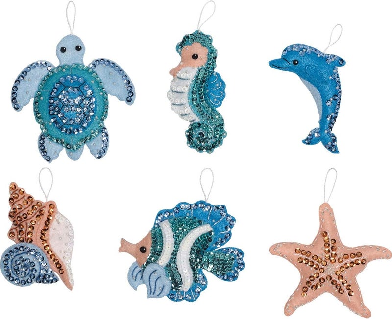 Bucilla 86958E FELT ORNAMENTS KIT UNDER SEA - Image 2
