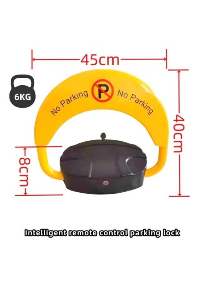 غاز قفل موقف ذكي بجهاز تحكم عن بُعد، إنذار ضد التصادم، حاجز قوي 6 كجم، تصميم قفل مزدوج - Image 1