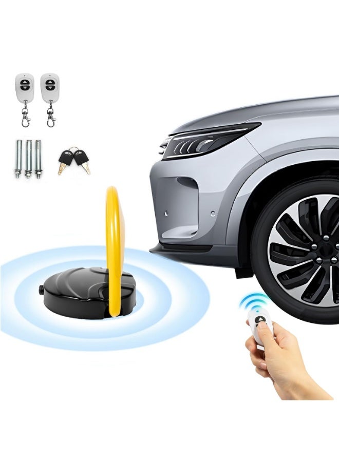 غاز قفل موقف ذكي بجهاز تحكم عن بُعد، إنذار ضد التصادم، حاجز قوي 6 كجم، تصميم قفل مزدوج - Image 3