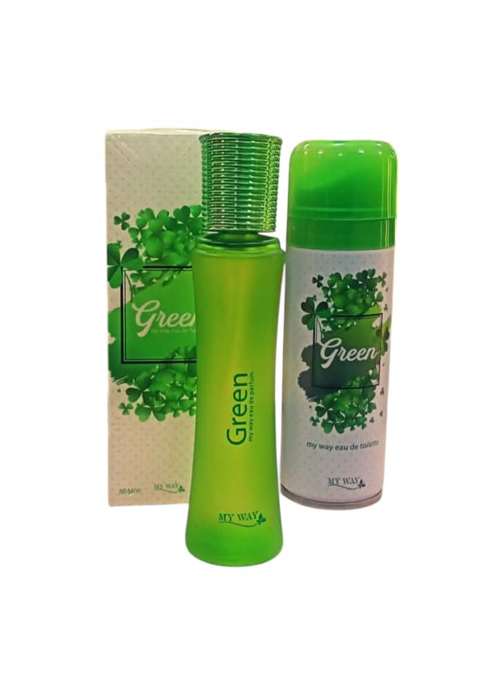 My Way Green Collection For Women From My Way, perfume and spray 