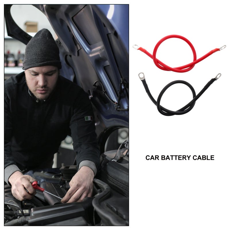 2Pcs Battery Cable Power Cable with Eyelets Car Battery Cable for Batteries - Image 3