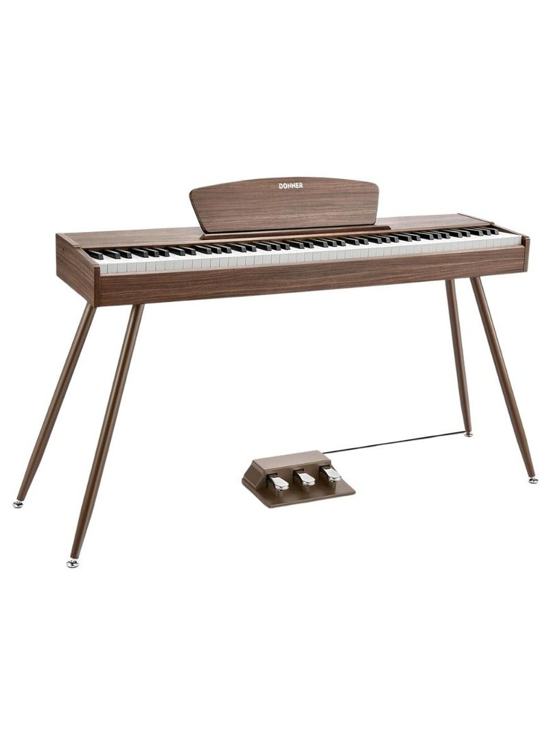 Donner - Donner DDP-80 Fully Weighted 88-Key Digital Piano – Walnut - Image 1