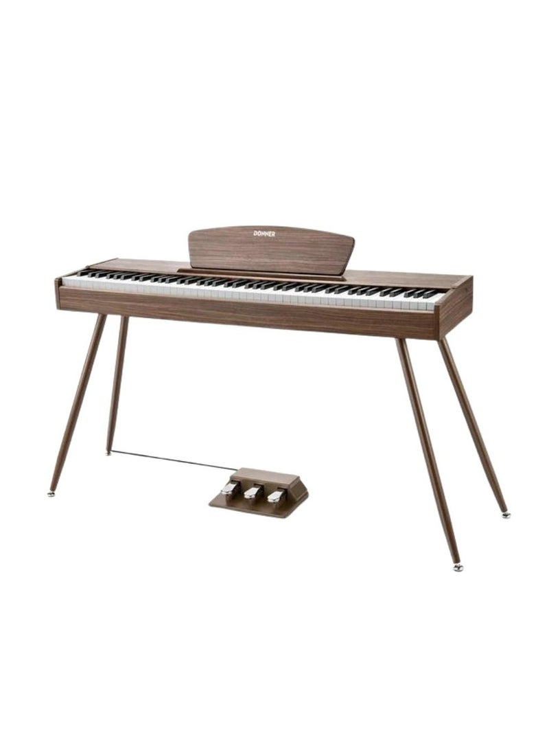 Donner - Donner DDP-80 Fully Weighted 88-Key Digital Piano – Walnut - Image 1