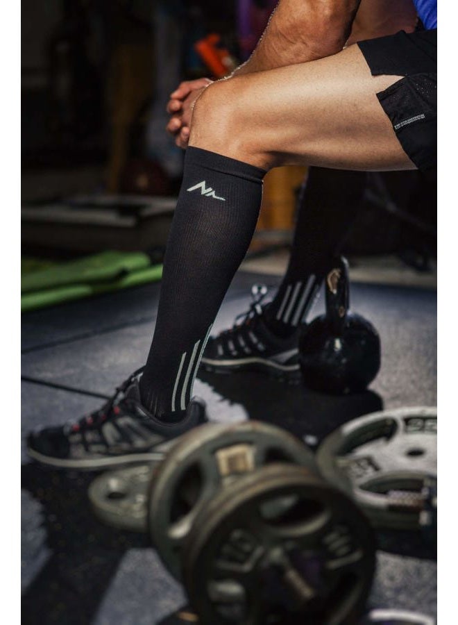 NEWZILL Medical Compression Socks for Women & Men Circulation 20-30 mmHg, Best for Running Athletic Hiking Travel Flight Nurses ( 3-Pairs, Black, XXL) - Image 5