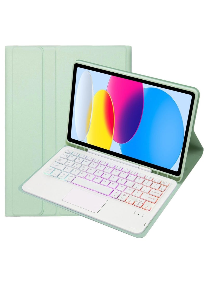 Compatible with IPad 11th Generation 11 Inch A16 2025 Detachable Wireless Bluetooth Touched Keyboard and Protective Case Cover with Pen Slot - Image 1