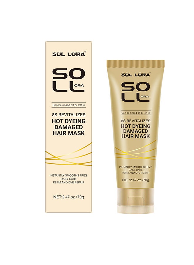SOL LORA No-steaming and No-washing Hair Mask, Soft and Repairing Broken and Dry Hair, Fluffy Hair Mask - Image 1