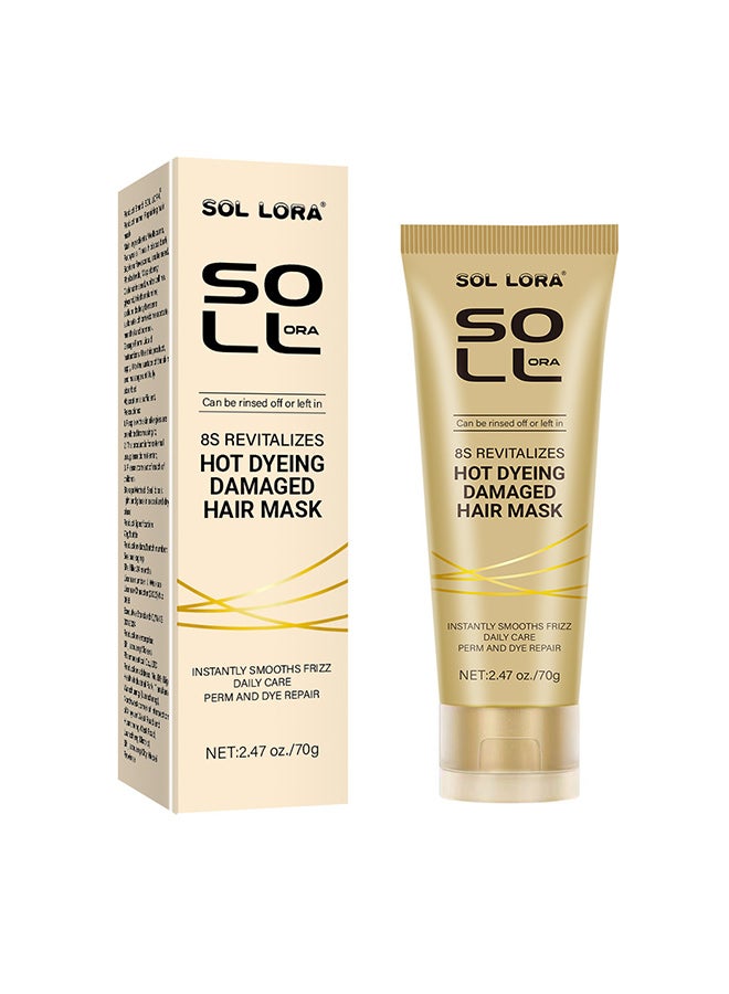 SOL LORA No-steaming and No-washing Hair Mask, Soft and Repairing Broken and Dry Hair, Fluffy Hair Mask - Image 2