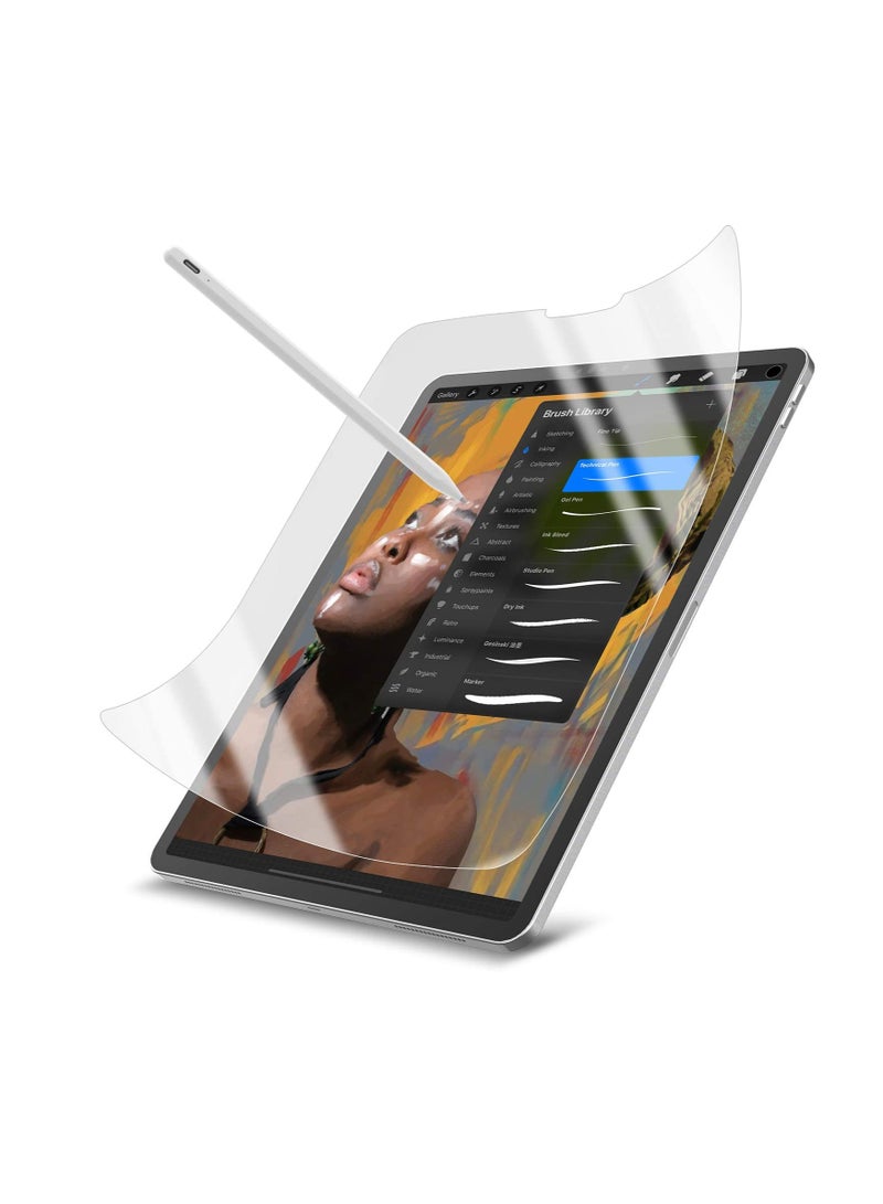 1Pack New Paper-feel Screen Protector Compatible with iPad Pro 11 Inch 2024 (M4)/iPad Air 11 inch 2025(M3)/2024 (M2), Matte PET Film for Paper Art Writing, Nib Friendly, Anti-Glare, Easy Installation - Image 1
