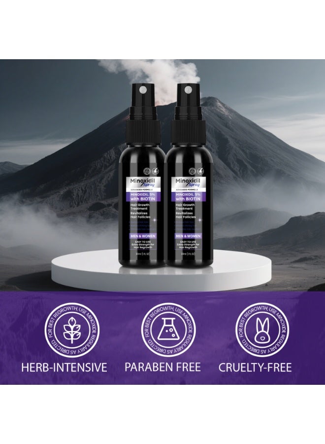 كيلو كيلو فولت بخاخ نمو الشعر مينوكسيديل 5% 30 مل * 2 - Image 2