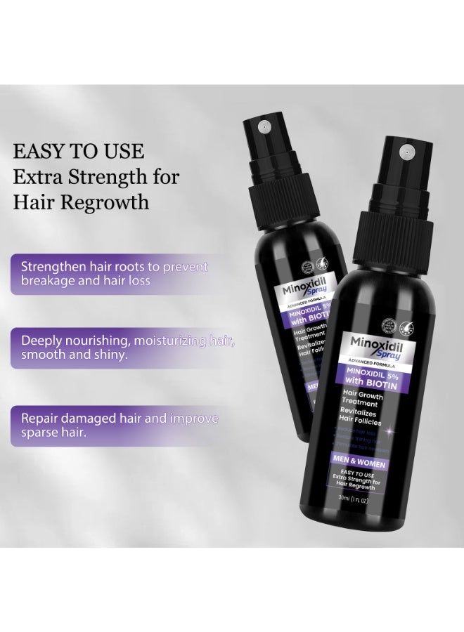 كيلو كيلو فولت بخاخ نمو الشعر مينوكسيديل 5% 30 مل * 2 - Image 3