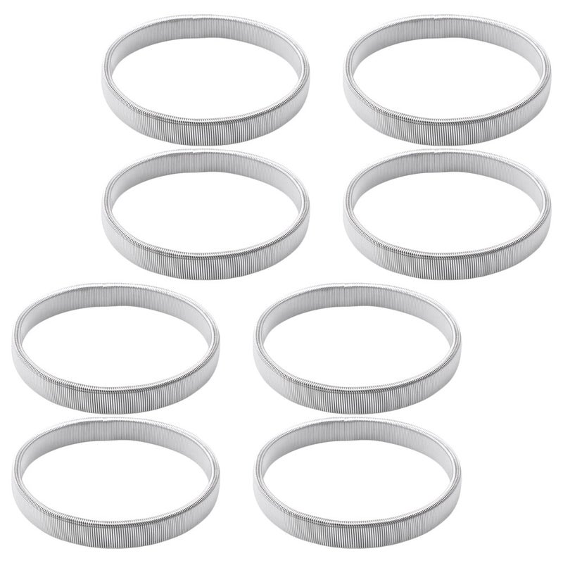 8pcs Sleeve Holders for Unisex Stretchy Metal Sleeve Garters Nonslip Elastic Arm Straps Fixing Armbands for Formal and Casual Outfits - Image 3