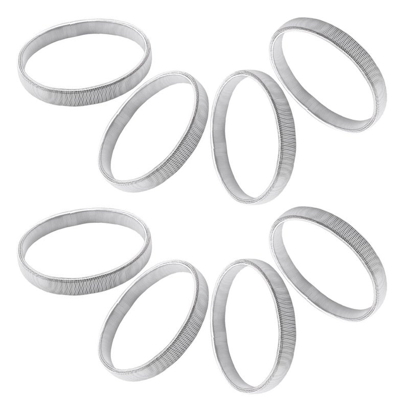 8pcs Sleeve Holders for Unisex Stretchy Metal Sleeve Garters Nonslip Elastic Arm Straps Fixing Armbands for Formal and Casual Outfits - Image 1