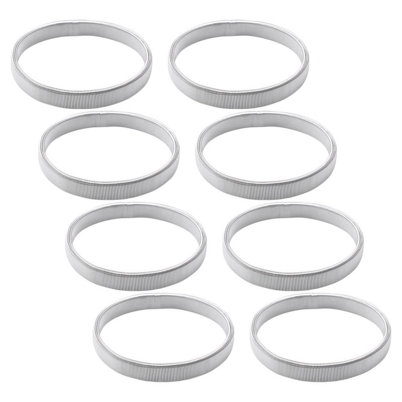 8pcs Sleeve Holders for Unisex Stretchy Metal Sleeve Garters Nonslip Elastic Arm Straps Fixing Armbands for Formal and Casual Outfits - Image 2
