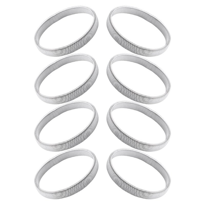8pcs Sleeve Holders for Unisex Stretchy Metal Sleeve Garters Nonslip Elastic Arm Straps Fixing Armbands for Formal and Casual Outfits - Image 5