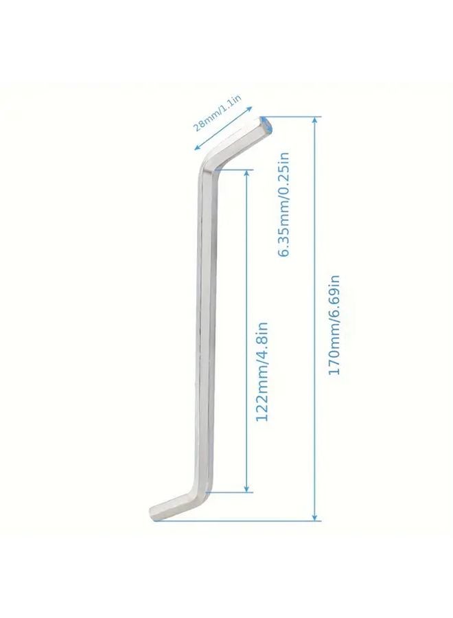 2Pcs Silver Kitchen Sink Unclogging Tools with Garbage Disposal Allen Wrench - Image 3