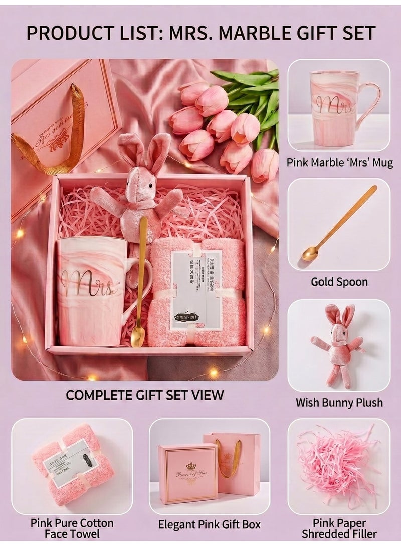 Neox Birthday Gift for Girls,Gifts Sets for Ladies Women Gift Set Baskets for Her Mother's Day & Eid Gift Basket for Girls,Sister,Mom,Wife,Girlfriend and Friends ,Pink Luxury Gift Box for Mother , Women's Gift Set for Ramadan Christams - Image 2