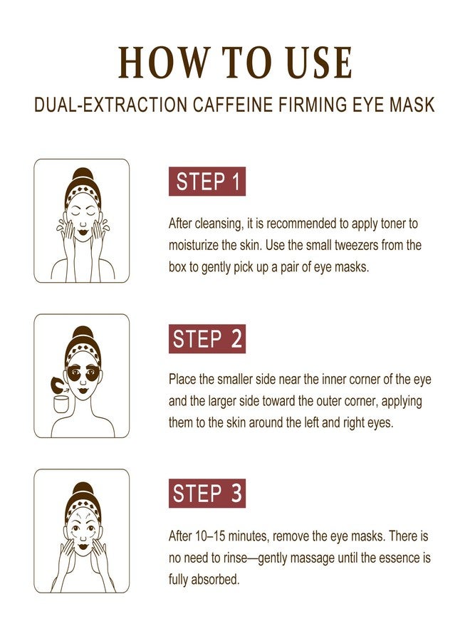 Ycz Under Eye Patches (30 Pairs) – Caffeine Eye Masks for Puffy Eyes, Dark Circles & Fine Lines, Depuffing, Hydrating & Wrinkle-Smoothing, 360° Full Eye Area Care, Birthday Gifts for Women - Image 5
