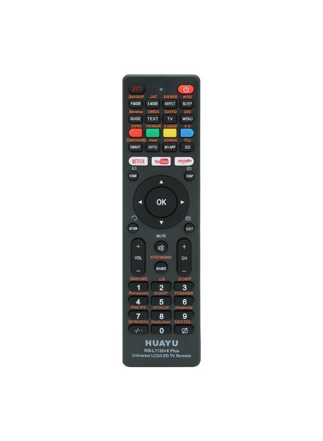 Huayu جهاز تحكم عن بُعد عالمي متوافق مع جميع ماركات LCD و LED و HDTV و 3D و Philips و Samsung و Sony و LG و Sharp و TCL و Smart TV سهل الإعداد وتصميم متين - Image 1
