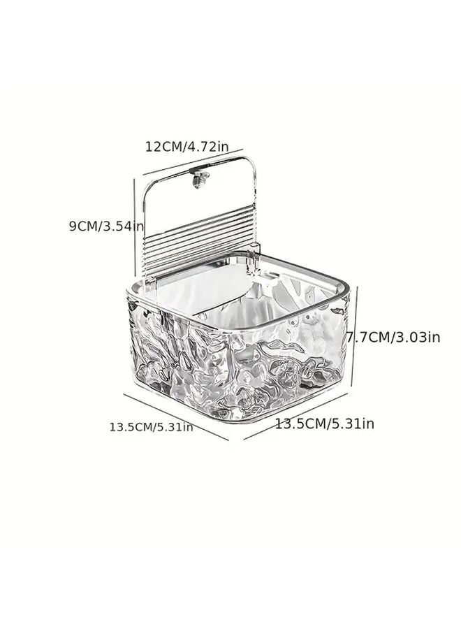 Transparent Acrylic Desktop Organizer Box With Push Open Lid For Jewelry Hair Accessories - Image 4