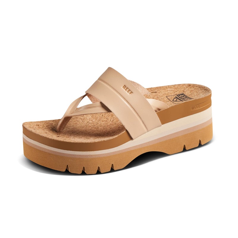 Reef Vista Higher Savanah Womens Fashion Platform Sandal, Soft Cushion Footbed, Arch Support, Seashell, 8 - Image 1