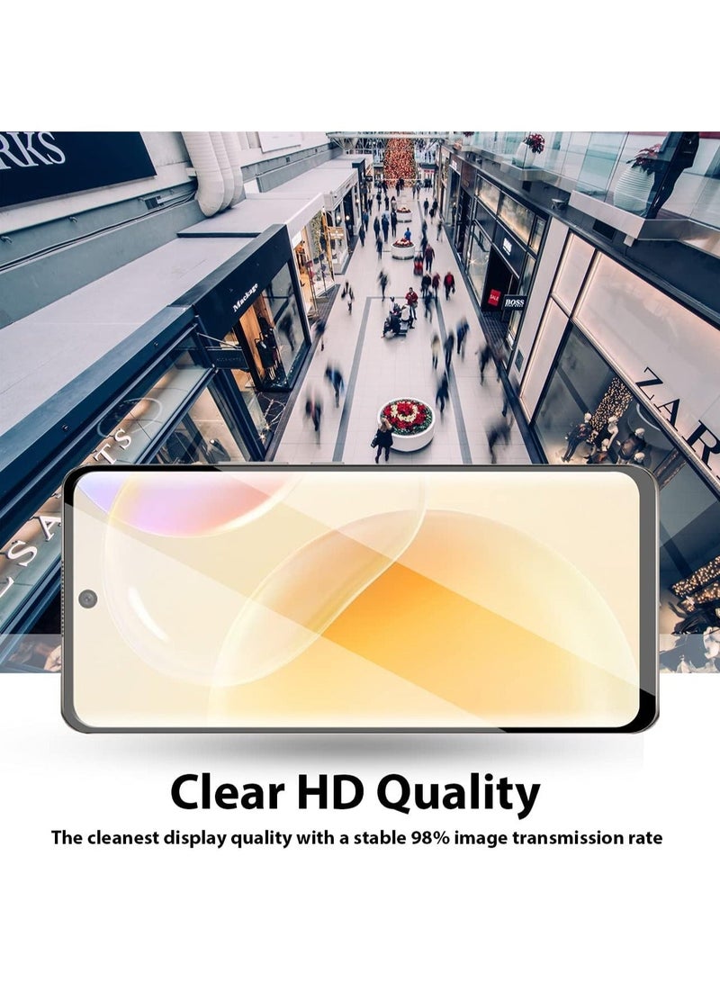 SHOPI Huawei Honor 50 / Nova 9/Huawei Nova 8 5G/Huawei Nova 8 4G Tempered Glass, 3D Curved Full Glue, (Full Screen Coverage), Touch Sensitive, Anti Scratch - Image 5