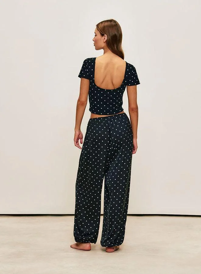 Undiz Polka dot satin balloon trousers