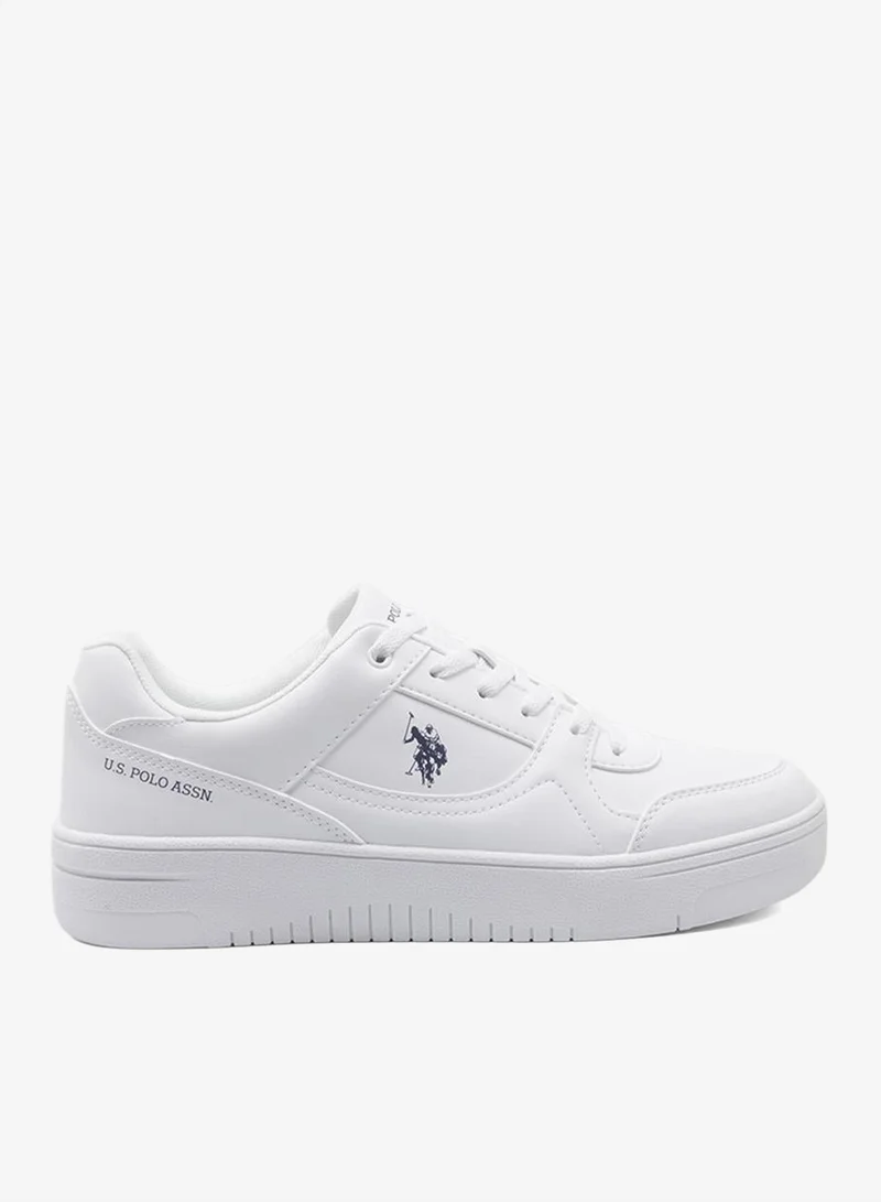 U.S. Polo Assn. white Men's White Sneakers - Lightweight, Breathable and Comfortable Shoes for Men | Best Price UAE