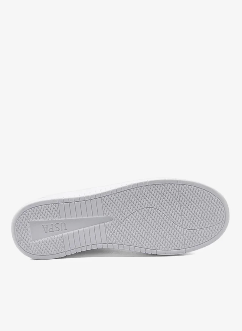 U.S. Polo Assn. white Men's White Sneakers - Lightweight, Breathable and Comfortable Shoes for Men | Best Price UAE