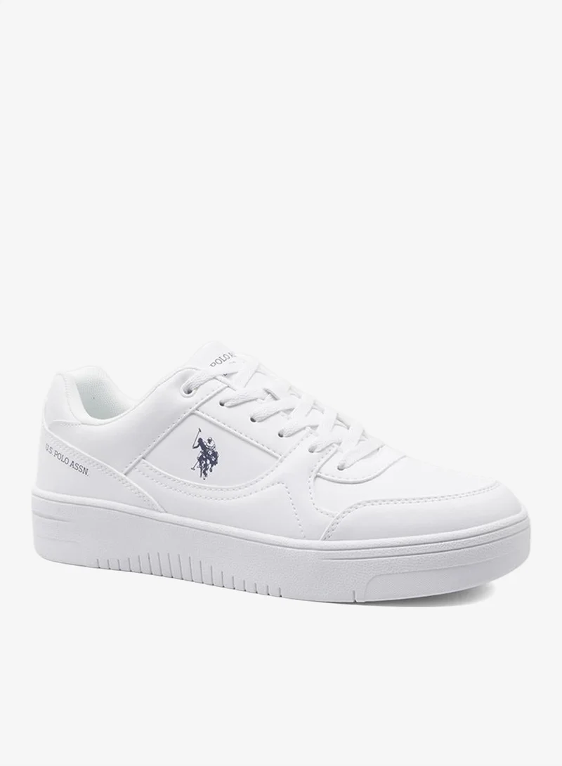 U.S. Polo Assn. Men's White Sneakers - Lightweight, Breathable and Comfortable Shoes