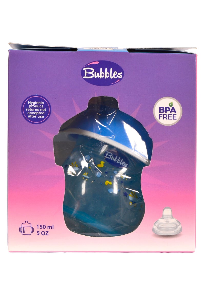 Bubbles - Bubbles Training Cup 150ml – For Babies 4 Months and Older (Blue)-Multishape - Image 1