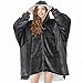 Topcee Topcee TOPCEE Oversized Blanket Hoodie Sweatshirt with Zip, Cozy Warm Hooded Sherpa Fleece Wearable Blanket, Louging  - Image 2