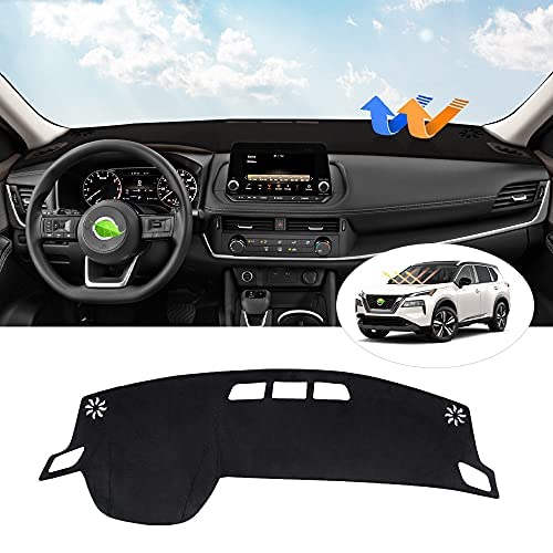 Autorder Dashboard Cover Mat for Nissan Rogue 20212025 Accessories Dash Cover Flannel Dash Mat Sunshade Glare UV Rays Protector