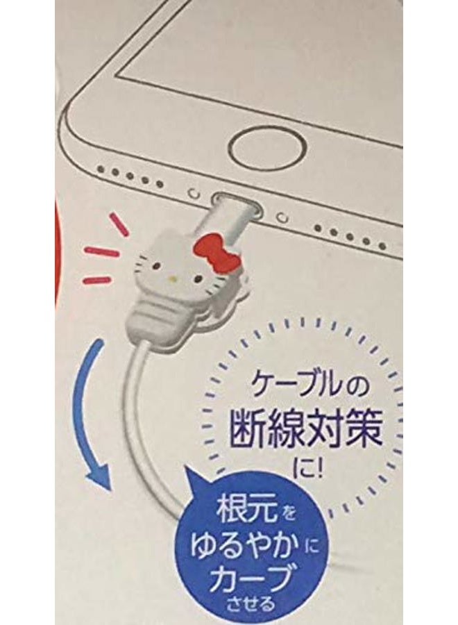 Friend Sanrio Hello Kitty Cable Protector Cell Phones Accessories 2pcs Set for iPhone (Lightning Cable) - Image 5
