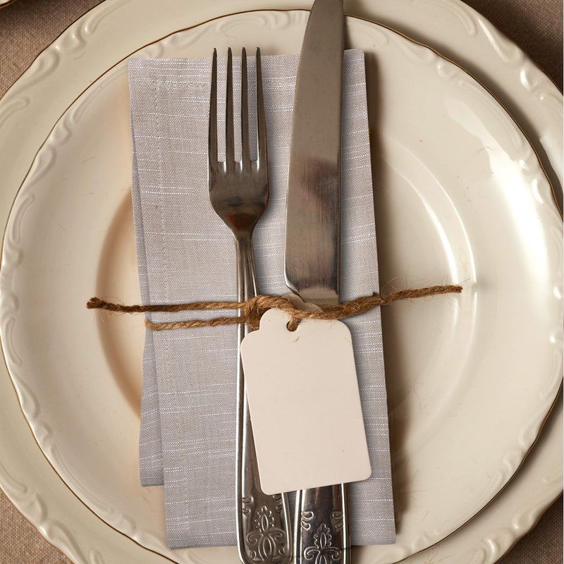 فيلا الحضرية Urban Villa Harvest Dinner Napkins (20x20 in) مجموعة من 6 100 ٪ من بيج شامبراي سقوط مناديل القماش الجودة على المناديل القماشية ذات الحجم الحجم لفضل إعطاء جودة فندق ناعمة ناعمة  - Image 1