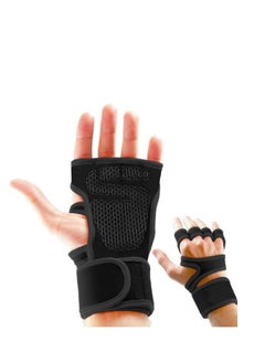 Motim Gym Gloves for Men Workout - Silicon Padded Glove for Weight Lifting | Half Finger Gym Gloves with Wrist Support for Fitness Training for Men Women  - Image 1