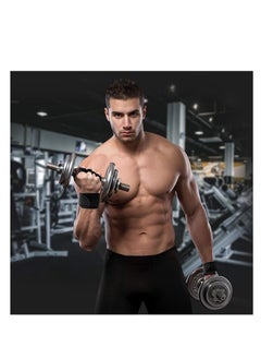 Motim Gym Gloves for Men Workout - Silicon Padded Glove for Weight Lifting | Half Finger Gym Gloves with Wrist Support for Fitness Training for Men Women  - Image 4