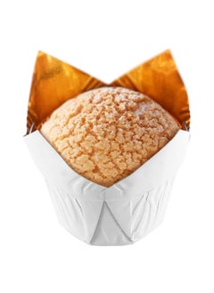 KASTWAVE Tulip Baking Cups, 50Pcs Disposable Ramekins Aluminum Foil Cupcake Wrappers, Dessert Cups Creme Brulee Containers Muffin Liners for Wedding, Birthday, Parties  - Image 2