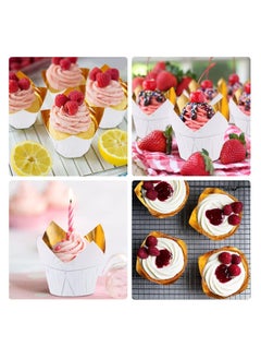 Tulip Baking Cups, 50Pcs Disposable Ramekins Aluminum Foil Cupcake Wrappers, Dessert Cups Creme Brulee Containers Muffin Liners for Wedding, Birthday, Parties - pzsku/Z5E3B3E5A18E815483706Z/45/_/1717119507/6d94bb73-a39f-418f-b28d-a5da426ce1aa