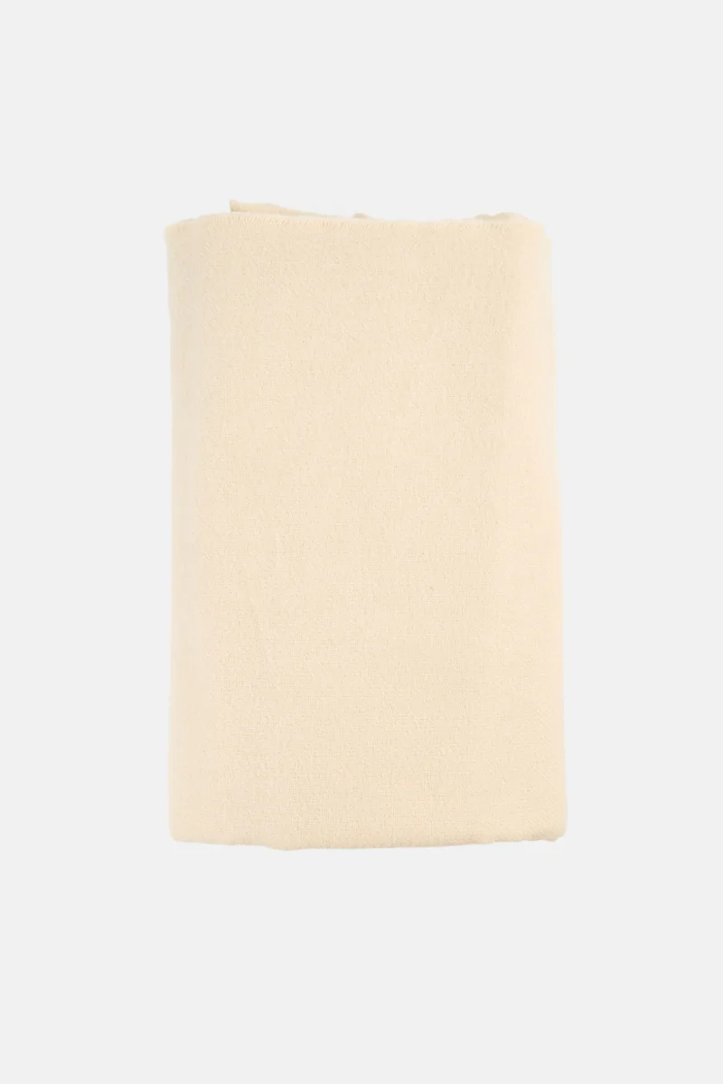 Muy Mucho Plaid Fringes 130 X 170 cm, Beige