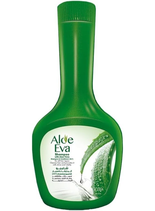 Eva Aloe Eva 2 in 1 Shampoo & Conditioner with Aloe Vera - 320 gm - Image 1