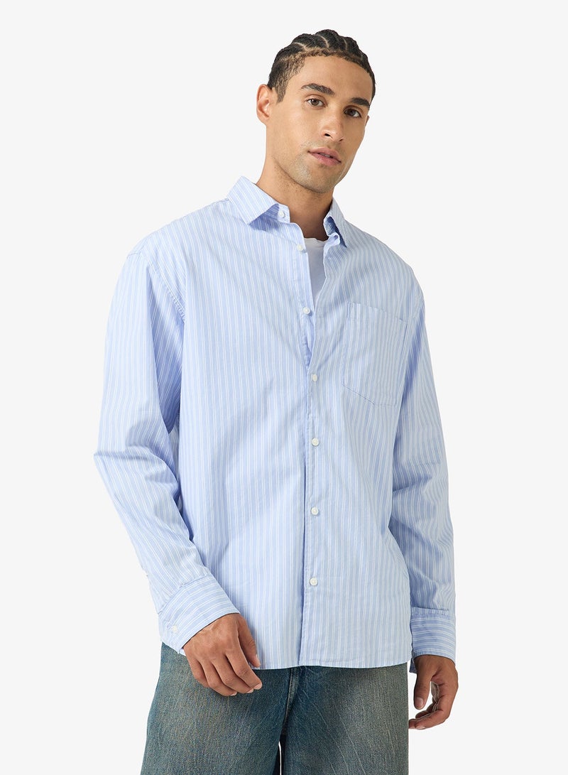 JACK & JONES Striped Long Sleeve Shirt - Image 1