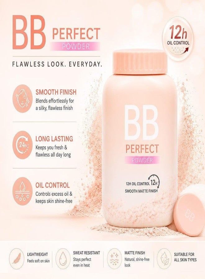 Chameli BB Perfect Powder | 12H Oil Control Face Compact Powder for Women | Smooth Matte Finish | Lightweight Long Lasting Makeup Setting Powder | Flawless Natural Look | Daily Use Beauty Powder | 50g - Image 2