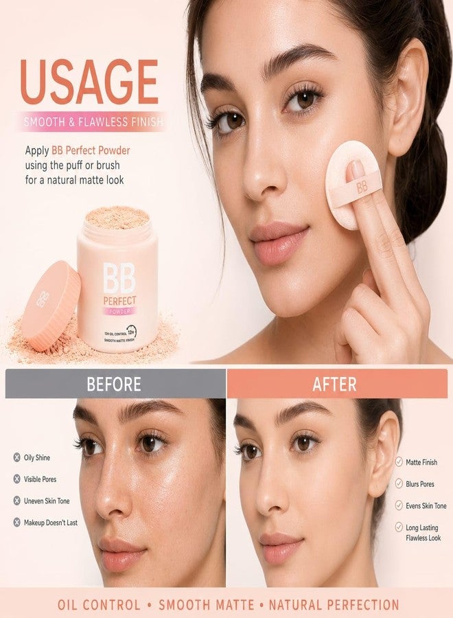 Chameli BB Perfect Powder | 12H Oil Control Face Compact Powder for Women | Smooth Matte Finish | Lightweight Long Lasting Makeup Setting Powder | Flawless Natural Look | Daily Use Beauty Powder | 50g - Image 5