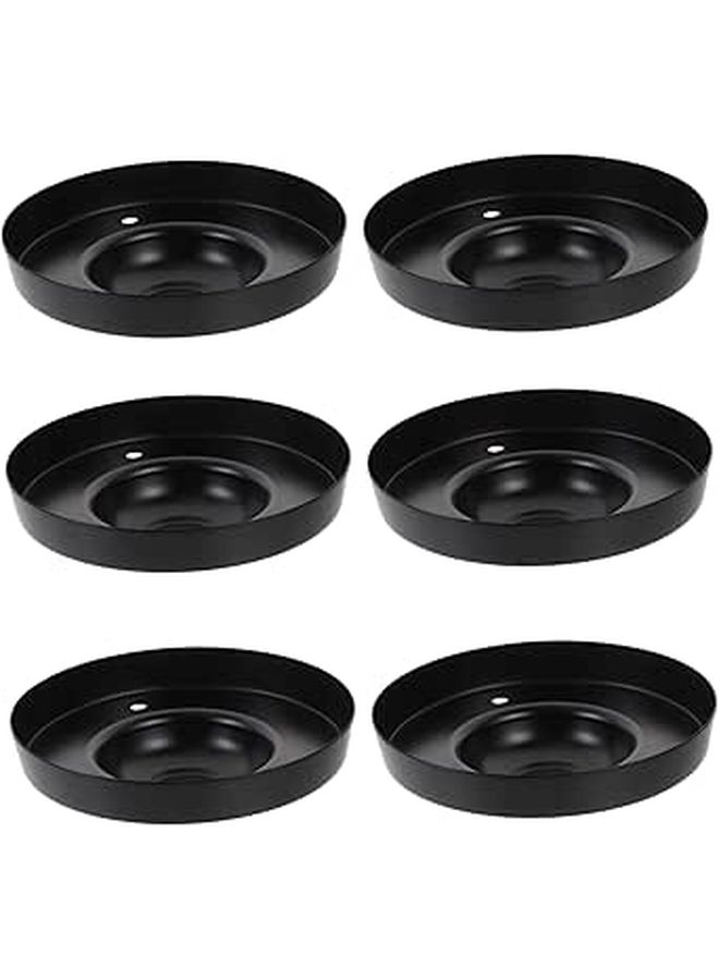Vintage Metal Ceiling Canopy Plate Lighting Fixture 6 Pcs Set - Image 1
