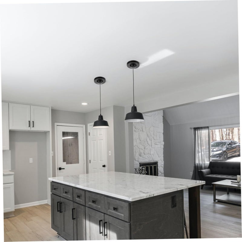 Vintage Metal Ceiling Canopy Plate Lighting Fixture 6 Pcs Set - Image 4