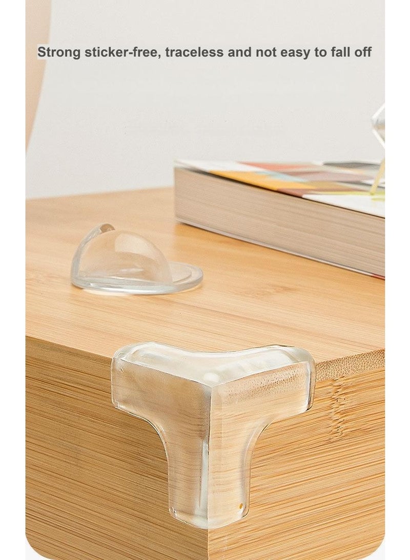 8 Pack T-Shaped Corner Guards, Baby Safety Corner Protectors with 3M Adhesive, 33×33×33mm Thickened Soft Silicone Edge Bumpers, Transparent Table Corner Covers for Baby Proofing Furniture - Image 5