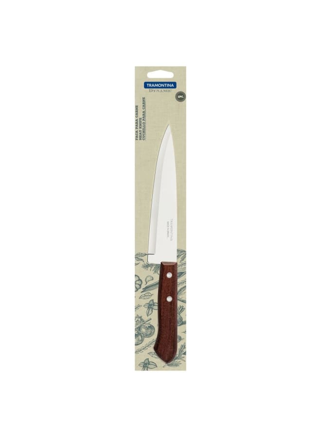 TRAMONTINA TRAMONTINA Dynamic Kitchen and Fish Knife, Stainless Steel Blade for Versatile Cutting, Natural Wood Handle with Aluminum Rivets, Durable and Resistant - 7 Inch - Designed for High Performan  - Image 2